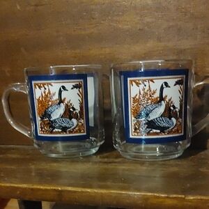 ✅$10 Add On Vintage Luminarc Mugs with Goose Design